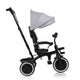 Tricicleta copii, Lionelo, Berry, 2 in 1, Multifunctionala, Suport picioare, Control al directiei, Scaun reversibil, Rotire 360 grade, Functie de roata libera, Utilizare pana la 5 ani, Constructie din otel, Conform cu standardul EN71, Gri