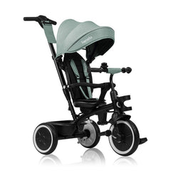 Tricicleta copii, Lionelo, Berry, 2 in 1, Multifunctionala, Suport picioare, Control al directiei, Scaun reversibil, Rotire 360 grade, Functie de roata libera, Utilizare pana la 5 ani, Constructie din otel, Conform cu standardul EN71, Verde