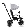 Tricicleta copii, Lionelo, Berry, 2 in 1, Multifunctionala, Suport picioare, Control al directiei, Scaun reversibil, Rotire 360 grade, Functie de roata libera, Utilizare pana la 5 ani, Constructie din otel, Conform cu standardul EN71, Gri