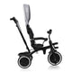 Tricicleta copii, Lionelo, Berry, 2 in 1, Multifunctionala, Suport picioare, Control al directiei, Scaun reversibil, Rotire 360 grade, Functie de roata libera, Utilizare pana la 5 ani, Constructie din otel, Conform cu standardul EN71, Gri