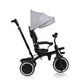 Tricicleta copii, Lionelo, Berry, 2 in 1, Multifunctionala, Suport picioare, Control al directiei, Scaun reversibil, Rotire 360 grade, Functie de roata libera, Utilizare pana la 5 ani, Constructie din otel, Conform cu standardul EN71, Gri
