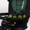 Tricicleta copii, Lionelo, Haari, Ultrapliabila, Multifunctionala, Suport picioare, Control al directiei, Scaun reversibil, Rotire 360 grade, Conform cu standardul european de securitate EN71, Verde - gogobaby.ro