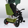 Tricicleta copii, Lionelo, Haari, Ultrapliabila, Multifunctionala, Suport picioare, Control al directiei, Scaun reversibil, Rotire 360 grade, Conform cu standardul european de securitate EN71, Verde - gogobaby.ro