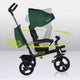 Tricicleta copii, Lionelo, Haari, Ultrapliabila, Multifunctionala, Suport picioare, Control al directiei, Scaun reversibil, Rotire 360 grade, Conform cu standardul european de securitate EN71, Verde