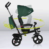 Tricicleta copii, Lionelo, Haari, Ultrapliabila, Multifunctionala, Suport picioare, Control al directiei, Scaun reversibil, Rotire 360 grade, Conform cu standardul european de securitate EN71, Verde - gogobaby.ro