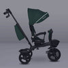 Tricicleta copii, Lionelo, Kori, Ultrapliabila, Multifunctionala, Cu suport de picioare, Control al directiei, Scaun reversibil, Rotire 360 grade, Conform cu standardul european de securitate EN71, Verde