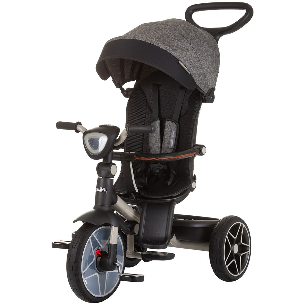 Tricicleta cu copertina si sezut reversibil Chipolino Derby granite - gogobaby.ro