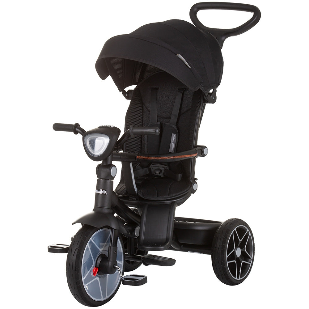 Tricicleta cu copertina si sezut reversibil Chipolino Derby obsidian - gogobaby.ro