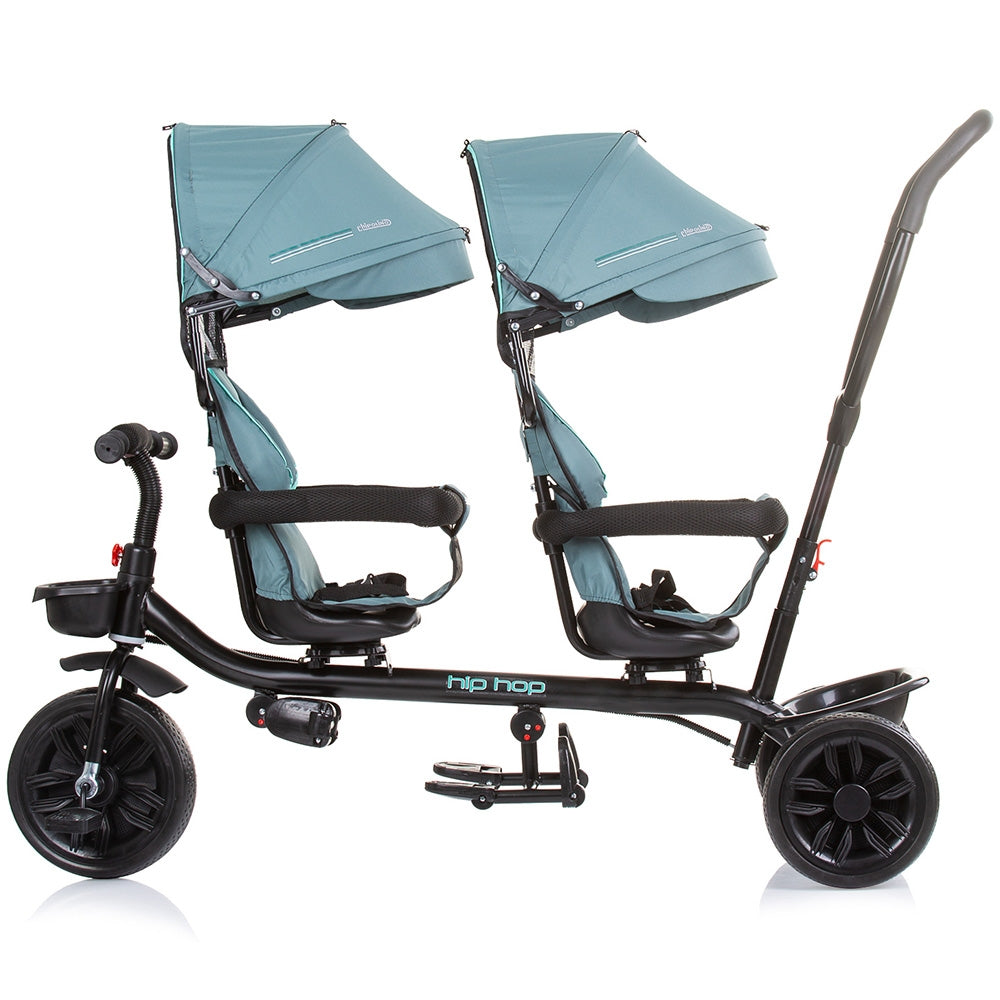 Tricicleta gemeni Chipolino Hip Hop aloe - gogobaby.ro