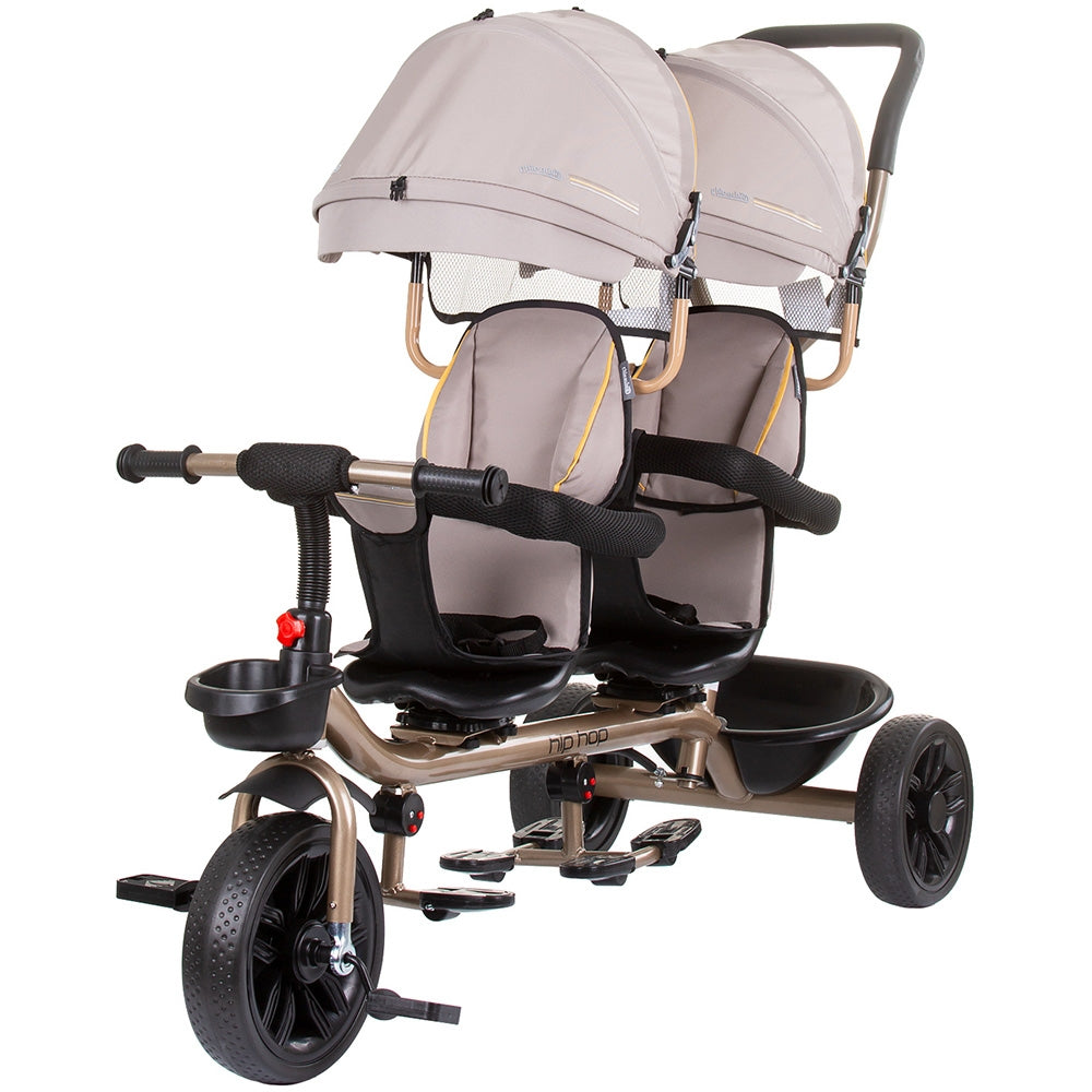 Tricicleta gemeni Chipolino Hip Hop sand - gogobaby.ro