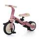 Tricicleta, Petite&Mars, Turbo, 5 in 1, Multifunctionala, Vehicul de impins, Bicicleta cu/fara pedale, Cu maner de ghidaj, Detasabil, Roti din cauciuc, Pana la 25 kg, 1.5-5 ani, Dusty Rose