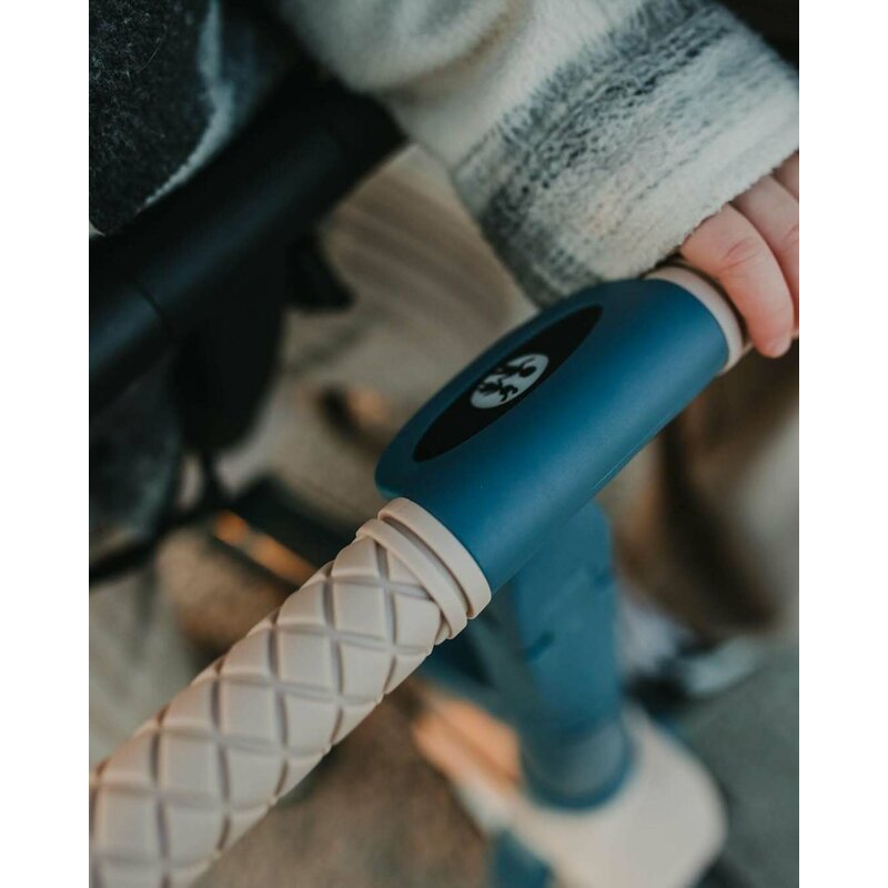 Tricicleta, Petite&Mars, Turbo, 5 in 1, Multifunctionala, Vehicul de impins, Bicicleta cu/fara pedale, Cu maner de ghidaj, Detasabil, Roti din cauciuc, Pana la 25 kg, 1.5-5 ani, Ocean Blue