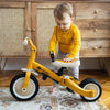 Tricicleta, Petite&Mars, Turbo, 5 in 1, Multifunctionala, Vehicul de impins, Bicicleta cu/fara pedale, Cu maner de ghidaj, Detasabil, Roti din cauciuc, Pana la 25 kg, 1.5-5 ani, Ocru