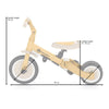 Tricicleta, Petite&Mars, Turbo, 5 in 1, Multifunctionala, Vehicul de impins, Bicicleta cu/fara pedale, Cu maner de ghidaj, Detasabil, Roti din cauciuc, Pana la 25 kg, 1.5-5 ani, Ocru