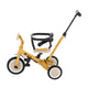 Tricicleta, Petite&Mars, Turbo, 5 in 1, Multifunctionala, Vehicul de impins, Bicicleta cu/fara pedale, Cu maner de ghidaj, Detasabil, Roti din cauciuc, Pana la 25 kg, 1.5-5 ani, Ocru