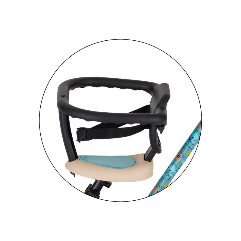 Tricicleta, Petite&Mars, Turbo, Editie limitata, 5 in 1, Multifunctionala, Vehicul de impins, Bicicleta cu/fara pedale, Cu maner de ghidaj, Detasabil, Roti din cauciuc, Pana la 25 kg, 1.5-5 ani, Dino Park