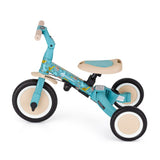Tricicleta, Petite&Mars, Turbo, Editie limitata, 5 in 1, Multifunctionala, Vehicul de impins, Bicicleta cu/fara pedale, Cu maner de ghidaj, Detasabil, Roti din cauciuc, Pana la 25 kg, 1.5-5 ani, Dino Park