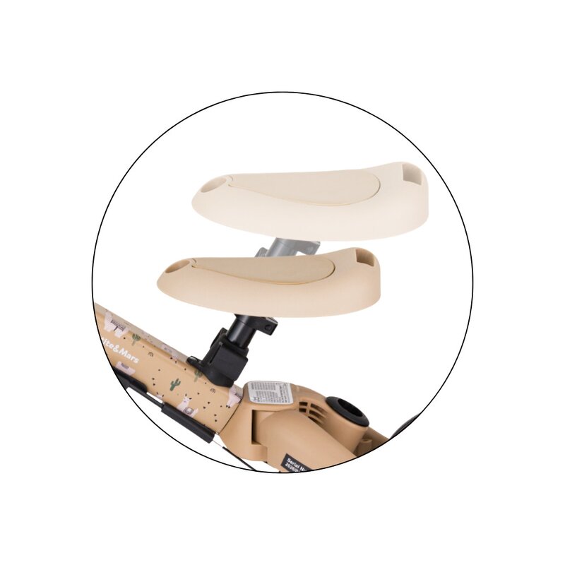 Tricicleta, Petite&Mars, Turbo, Editie limitata, 5 in 1, Multifunctionala, Vehicul de impins, Bicicleta cu/fara pedale, Cu maner de ghidaj, Detasabil, Roti din cauciuc, Pana la 25 kg, 1.5-5 ani, Llama Vibes