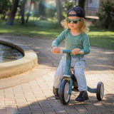 Tricicleta, Petite&Mars, Turbo, Editie limitata, 5 in 1, Multifunctionala, Vehicul de impins, Bicicleta cu/fara pedale, Cu maner de ghidaj, Detasabil, Roti din cauciuc, Pana la 25 kg, 1.5-5 ani, Llama Vibes
