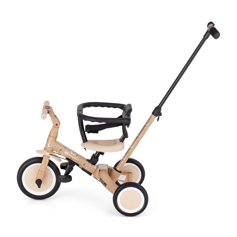 Tricicleta, Petite&Mars, Turbo, Editie limitata, 5 in 1, Multifunctionala, Vehicul de impins, Bicicleta cu/fara pedale, Cu maner de ghidaj, Detasabil, Roti din cauciuc, Pana la 25 kg, 1.5-5 ani, Llama Vibes