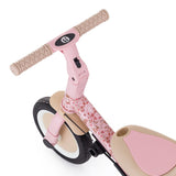 Tricicleta, Petite&Mars, Turbo, Editie limitata, 5 in 1, Multifunctionala, Vehicul de impins, Bicicleta cu/fara pedale, Cu maner de ghidaj, Detasabil, Roti din cauciuc, Pana la 25 kg, 1.5-5 ani, Rosy Wilderness