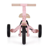 Tricicleta, Petite&Mars, Turbo, Editie limitata, 5 in 1, Multifunctionala, Vehicul de impins, Bicicleta cu/fara pedale, Cu maner de ghidaj, Detasabil, Roti din cauciuc, Pana la 25 kg, 1.5-5 ani, Rosy Wilderness
