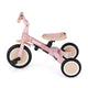 Tricicleta, Petite&Mars, Turbo, Editie limitata, 5 in 1, Multifunctionala, Vehicul de impins, Bicicleta cu/fara pedale, Cu maner de ghidaj, Detasabil, Roti din cauciuc, Pana la 25 kg, 1.5-5 ani, Rosy Wilderness