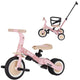 Tricicleta, Petite&Mars, Turbo, Editie limitata, 5 in 1, Multifunctionala, Vehicul de impins, Bicicleta cu/fara pedale, Cu maner de ghidaj, Detasabil, Roti din cauciuc, Pana la 25 kg, 1.5-5 ani, Rosy Wilderness