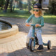 Tricicleta, Petite&Mars, Turbo, Editie limitata, 5 in 1, Multifunctionala, Vehicul de impins, Bicicleta cu/fara pedale, Cu maner de ghidaj, Detasabil, Roti din cauciuc, Pana la 25 kg, 1.5-5 ani, Rosy Wilderness