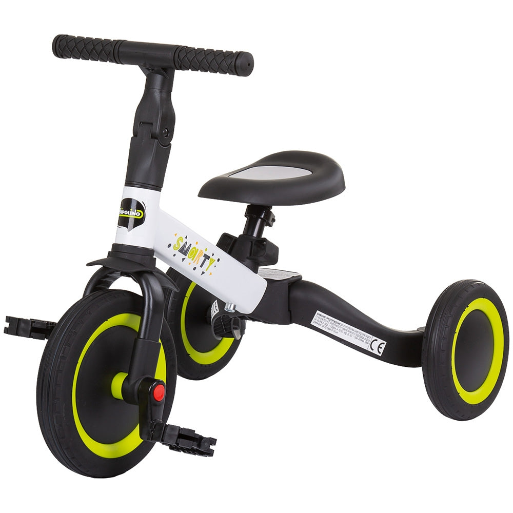 Tricicleta si bicicleta Chipolino Smarty 2 in 1 lime - gogobaby.ro