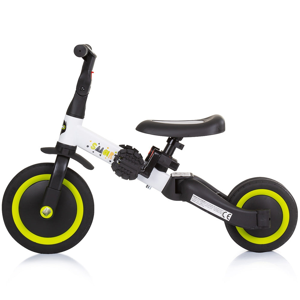 Tricicleta si bicicleta Chipolino Smarty 2 in 1 lime - gogobaby.ro