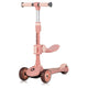 Trotineta, Lionelo, Franky, Multifunctionala, Pliabila, Pana la 50 kg, Bicicleta cu 3 roti si trotineta de echilibru, Ghidon reglabil, Sezut detasabil, Roti cu LED, Conform cu EN71, EN62115, 12 luni+, Roz