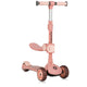 Trotineta, Lionelo, Franky, Multifunctionala, Pliabila, Pana la 50 kg, Bicicleta cu 3 roti si trotineta de echilibru, Ghidon reglabil, Sezut detasabil, Roti cu LED, Conform cu EN71, EN62115, 12 luni+, Roz