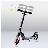 Trotineta, Lionelo, Luca, Pentru copii sau adulti, Ultrapliabila, Pana la 100 Kg, Conform cu standardul european de securitate EN14619, Roz