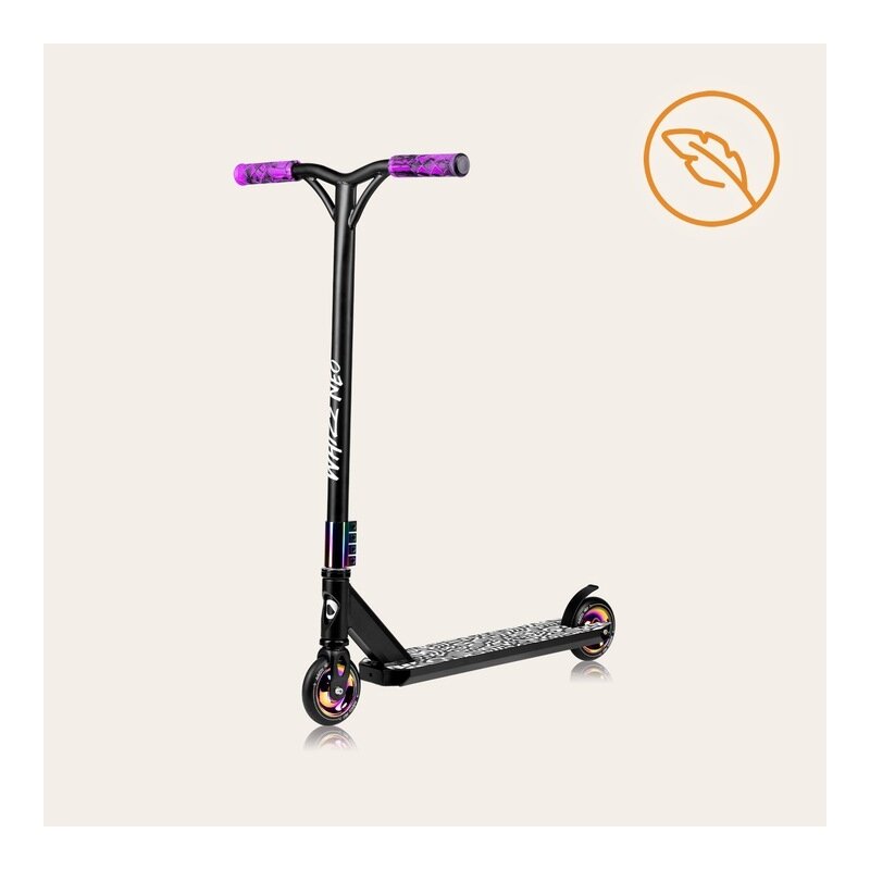 Trotineta, Lionelo, Whizz, Pentru Acrobatii, Rulmenti ABEC-9, Sistemul de compresie IHC 9, 20 - 100 kg, Conform cu standardul european de securitate EN14619, Multicolor - gogobaby.ro