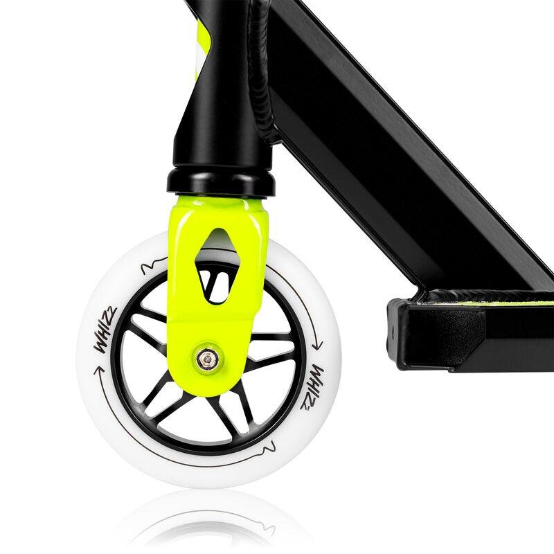 Trotineta, Lionelo, Whizz, Pentru Acrobatii, Rulmenti ABEC-9, 20 - 100 kg, Cadru din aluminiu, Usoara, 3.5 kg, Verde/Negru