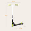 Trotineta, Lionelo, Whizz, Pentru Acrobatii, Rulmenti ABEC-9, Sistemul de compresie IHC 9, 20 - 100 kg, Conform cu standardul european de securitate EN14619, Verde/Negru