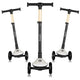 Trotineta pentru copii, Lionelo, Mey, Ultrapliabila, Cu lumini si cosulet, Maner ajustabil pe inaltime, 3 ani+, Pana la 50 Kg, Ultra usor, 2.8 kg, Conform cu standardul EN71-1/2/3, Certificata Intertek, Bej