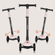 Trotineta pentru copii, Lionelo, Mey, Ultrapliabila, Cu lumini si cosulet, Maner ajustabil pe inaltime, 3 ani+, Pana la 50 Kg, Ultra usor, 2.8 kg, Conform cu standardul EN71-1/2/3, Certificata Intertek, Roz