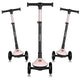 Trotineta pentru copii, Lionelo, Mey, Ultrapliabila, Cu lumini si cosulet, Maner ajustabil pe inaltime, 3 ani+, Pana la 50 Kg, Ultra usor, 2.8 kg, Conform cu standardul EN71-1/2/3, Certificata Intertek, Roz