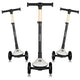 Trotineta pentru copii, Lionelo, Mey, Ultrapliabila, Cu lumini si cosulet, Maner ajustabil pe inaltime, 3 ani+, Pana la 50 Kg, Ultra usor, 2.8 kg, Conform cu standardul EN71-1/2/3, Certificata Intertek, Bej