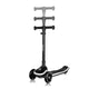 Trotineta pentru copii, Lionelo, Mey, Ultrapliabila, Cu lumini si cosulet, Maner ajustabil pe inaltime, 3 ani+, Pana la 50 Kg, Ultra usor, 2.8 kg, Conform cu standardul EN71-1/2/3, Certificata Intertek, Negru