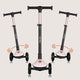 Trotineta pentru copii, Lionelo, Mey, Ultrapliabila, Cu lumini si cosulet, Maner ajustabil pe inaltime, 3 ani+, Pana la 50 Kg, Ultra usor, 2.8 kg, Conform cu standardul EN71-1/2/3, Certificata Intertek, Roz
