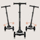 Trotineta pentru copii, Lionelo, Mey, Ultrapliabila, Cu lumini si cosulet, Maner ajustabil pe inaltime, 3 ani+, Pana la 50 Kg, Ultra usor, 2.8 kg, Conform cu standardul EN71-1/2/3, Certificata Intertek, Negru
