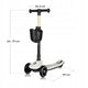 Trotineta pentru copii, Lionelo, Mey, Ultrapliabila, Cu lumini si cosulet, Maner ajustabil pe inaltime, 3 ani+, Pana la 50 Kg, Ultra usor, 2.8 kg, Conform cu standardul EN71-1/2/3, Certificata Intertek, Bej