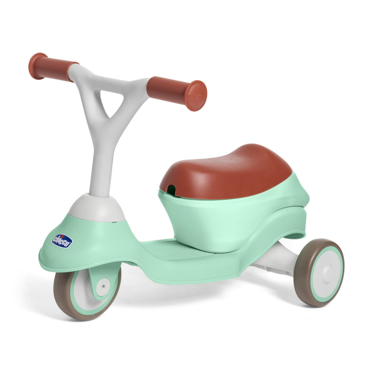 Tricicleta transformabila in trotineta Chicco Ride On 2 in 1, Verde menta, 1-4 ani - gogobaby.ro