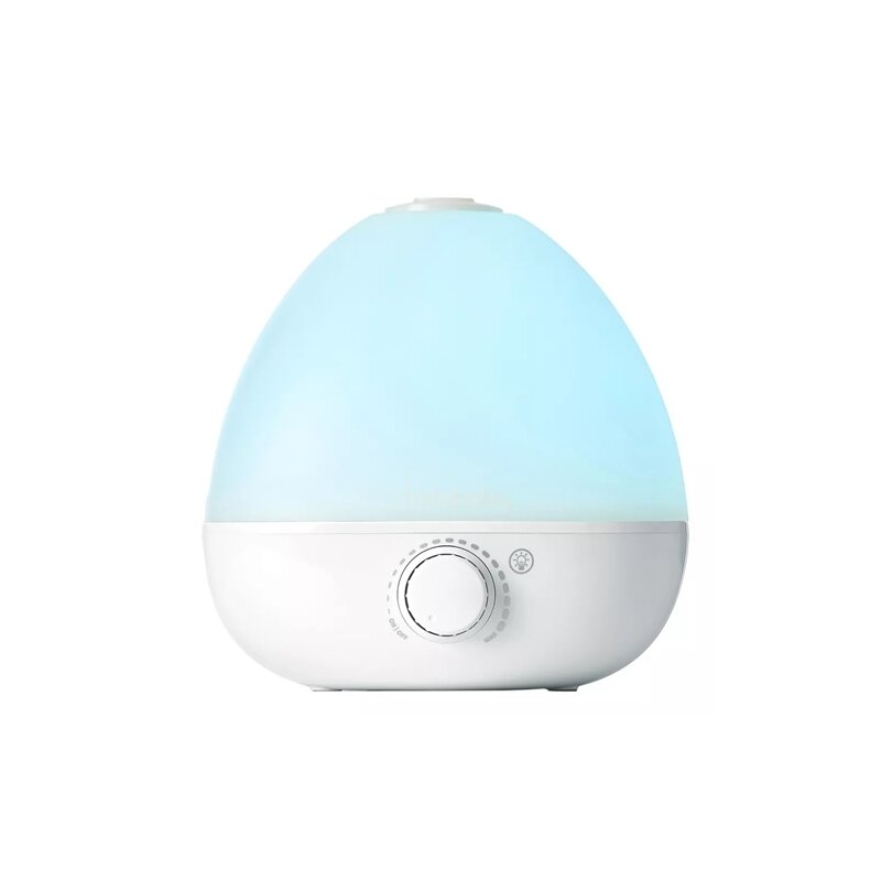 Umidificator, Fridababy, BreatheFrida, Cu ultrasunete 3 in 1, Ultra silentios, Include difuzor de uleiuri esentiale si lumina de veghe, Cu oprire automata, Rezervor BPA Free, Alb