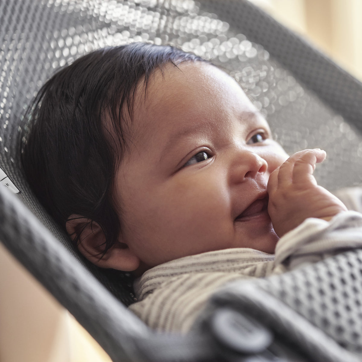 Baby Bjorn - Balansoar Bliss Grey, Mesh - gogobaby.ro