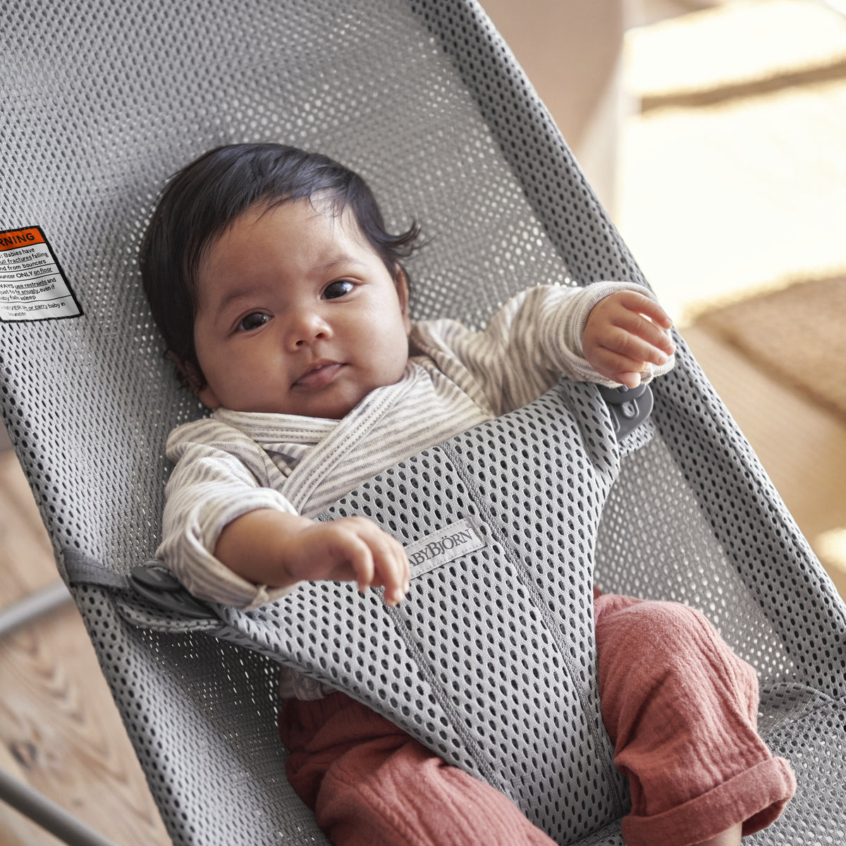 Baby Bjorn - Balansoar Bliss Grey, Mesh - gogobaby.ro