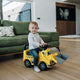 Vehicul ride-on, Free2Move, Buldozer, Cu lumini si sunete, Cu spatiu de depozitare, 19-36 luni, Galben
